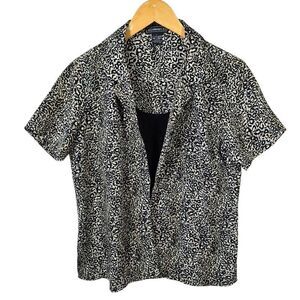 Elementz Black and White Patterned Blouse